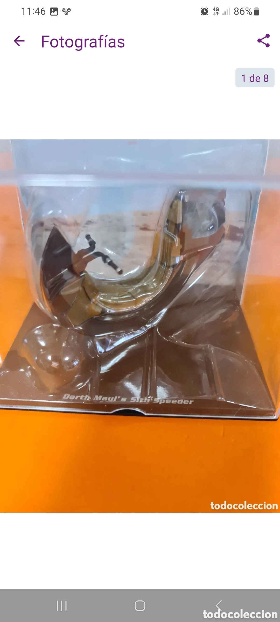 Figuras y mu&ntilde;ecos Star Wars: Star Wars, darth mauls sith speeder. - Foto 10