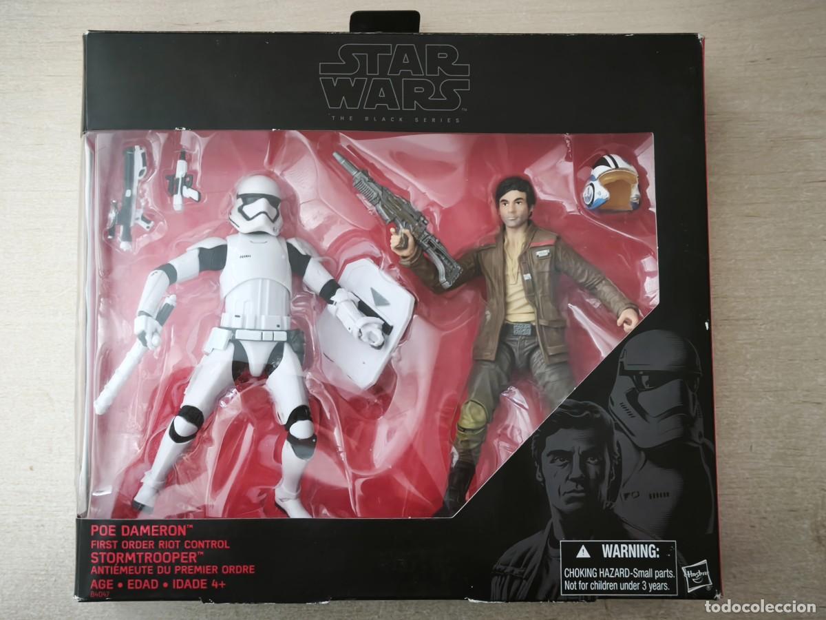 Figuras y Mu&ntilde;ecos Star Wars: Set 2 figuras Star Wars 6&rdquo; Poe Dameron /Stormtrooper, The Black Series 2017 Disney Hasbro