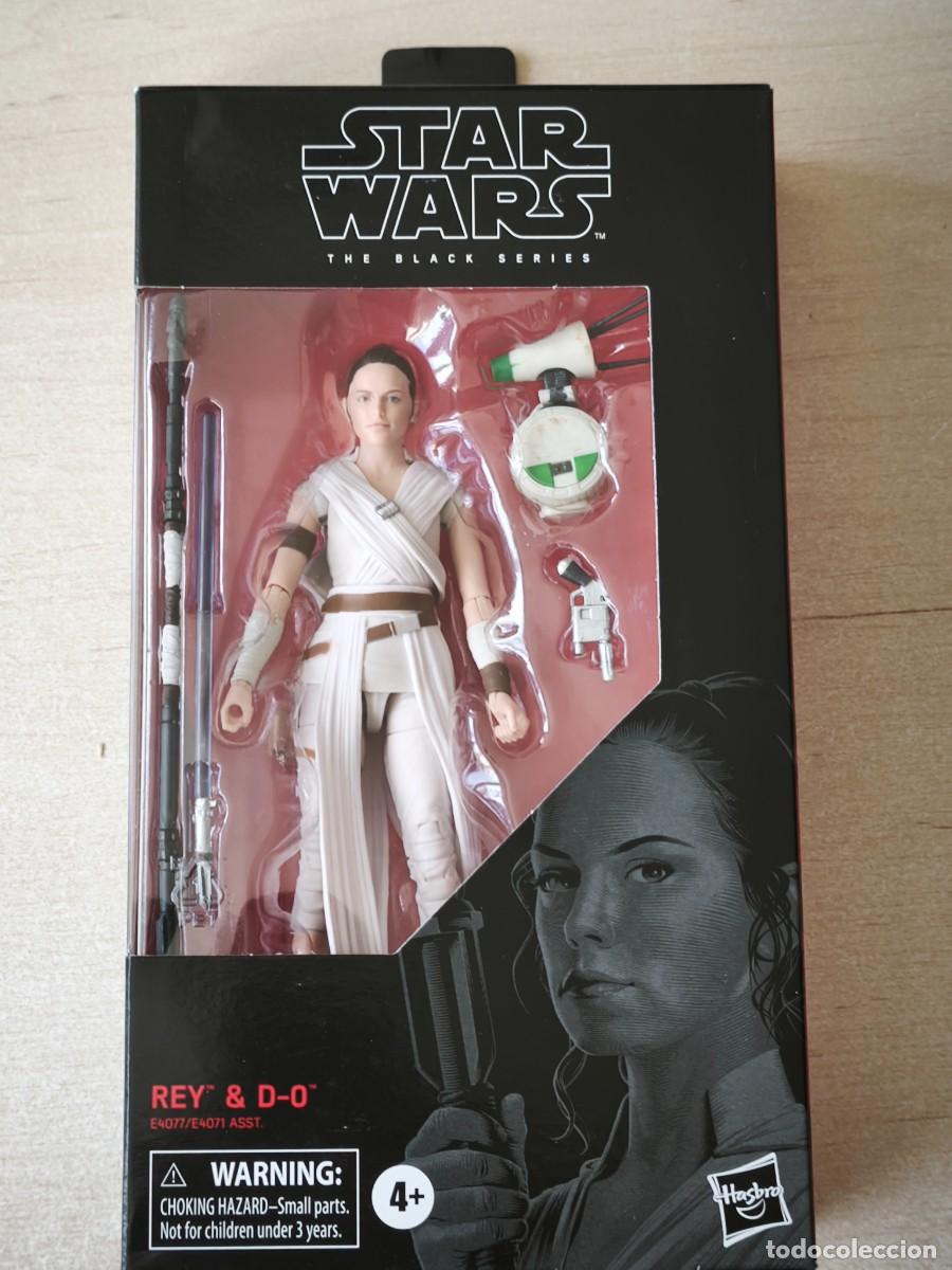 Figuras y Mu&ntilde;ecos Star Wars: Figura Star Wars 6&rdquo; Rey & D-0, The Black Series 91 Disney Hasbro 2019