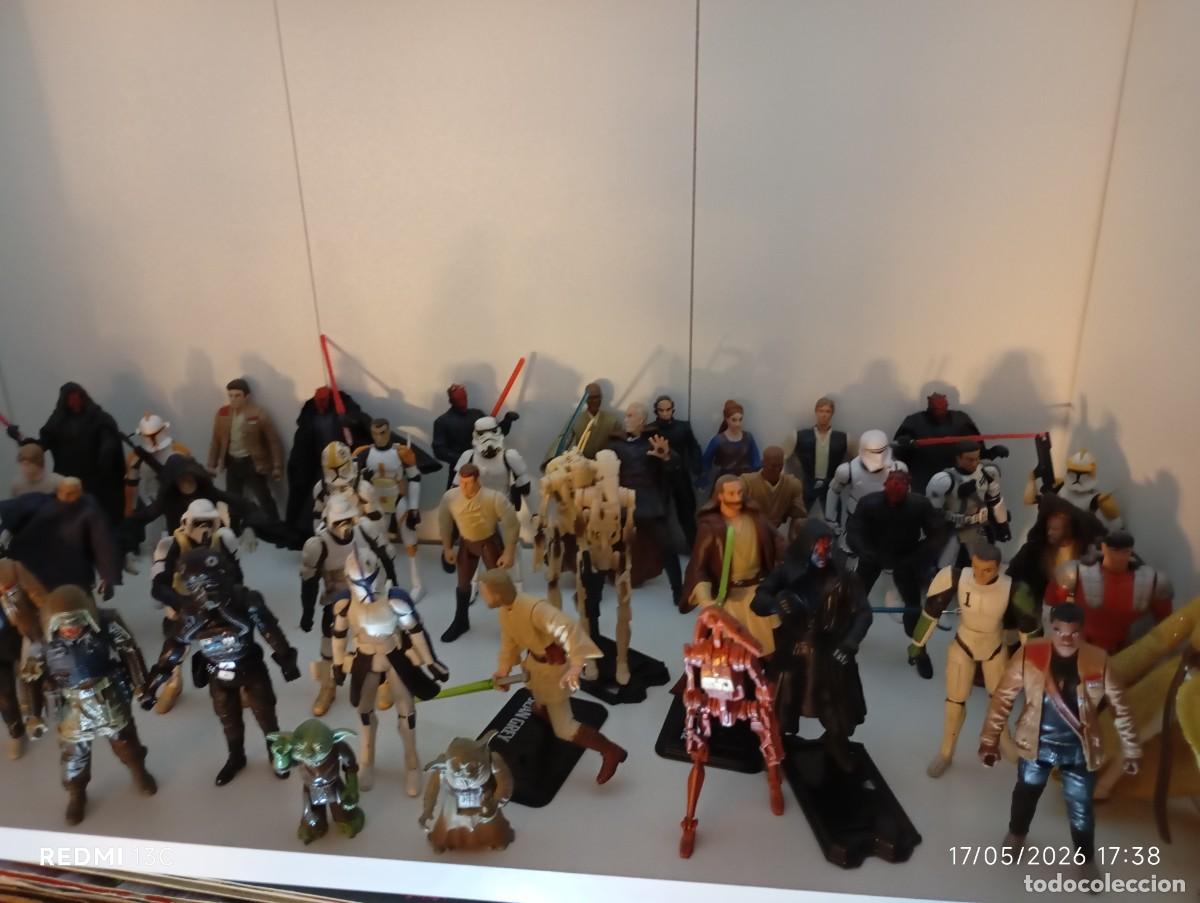 Figuras y Mu&ntilde;ecos Star Wars: lote de 75 figuras star wars, primeros de los 2000
