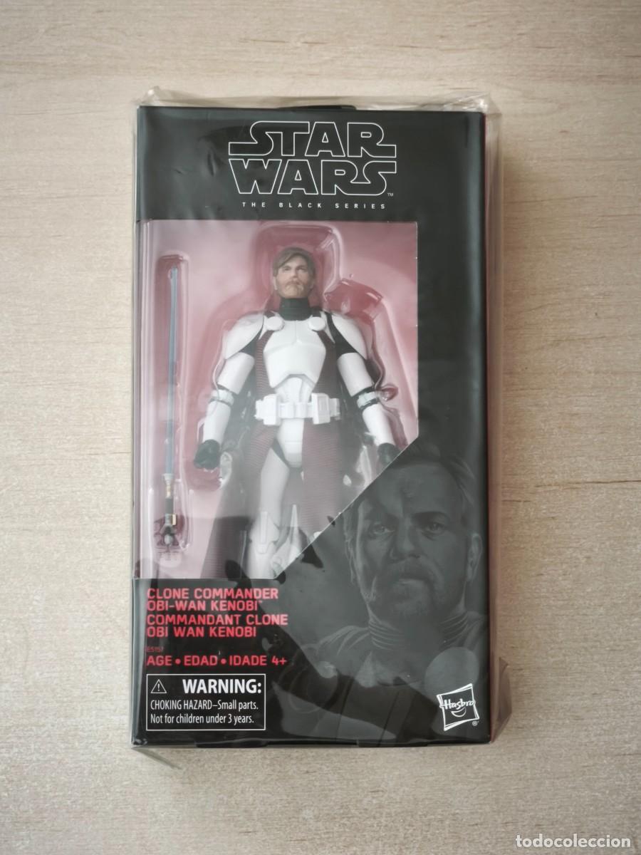 Figuras y Mu&ntilde;ecos Star Wars: Figura Star Wars 6&rdquo; Clone Commander Obi-Wan, The Black Series E5157 Disney Hasbro 2018, precintada