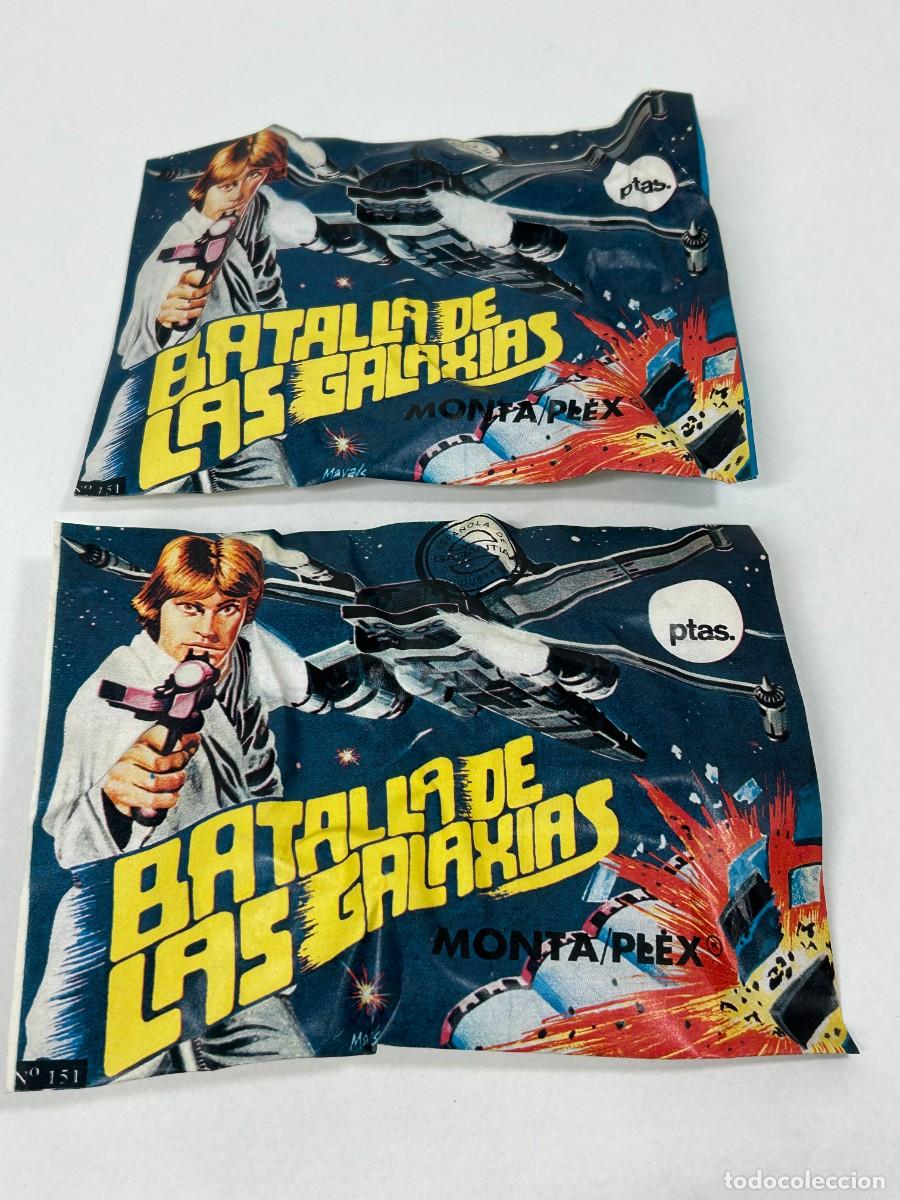 Figuras y Mu&ntilde;ecos Star Wars: LOTE DOS SOBRES MONTAPLEX MONTA PLEX LA BATALLA DE LAS GALAXIAS STAR WARS