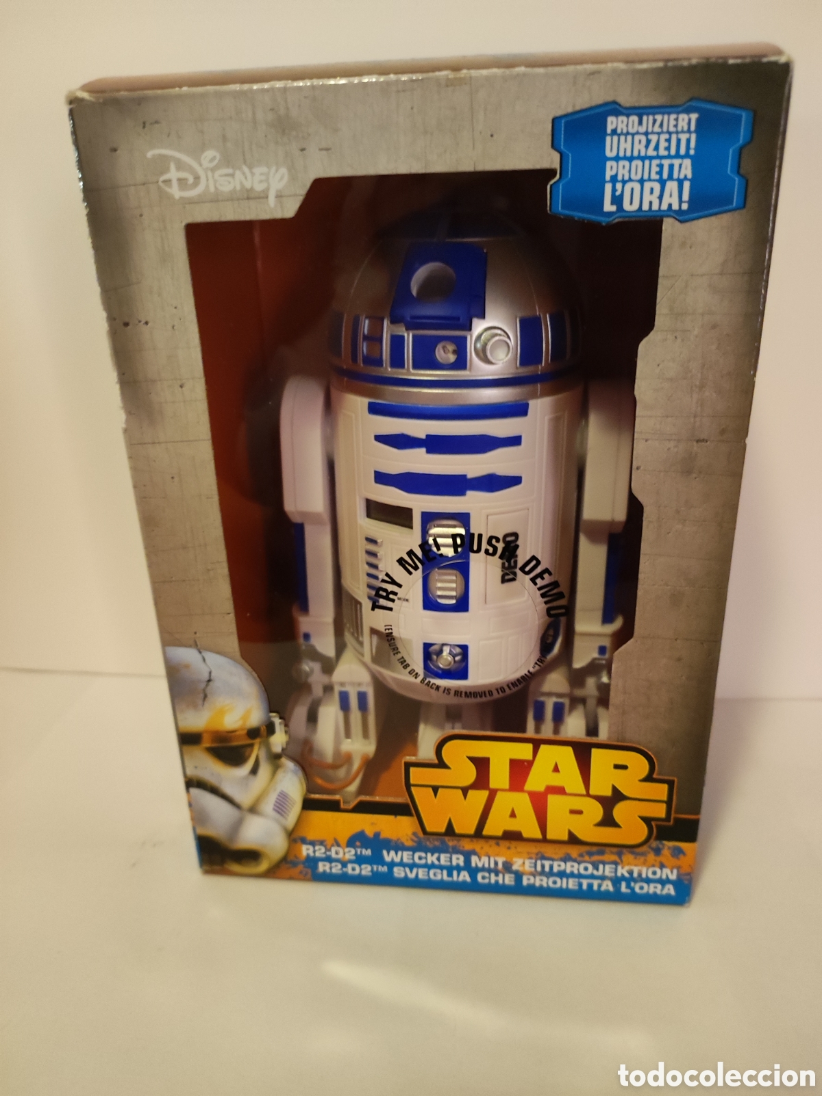 Figuras y Mu&ntilde;ecos Star Wars: Despertador proyector R2-D2