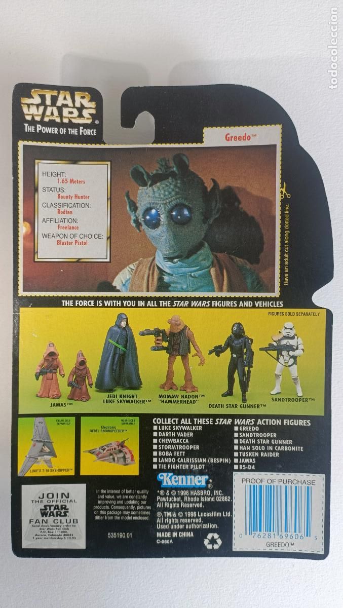 Figuras y mu&ntilde;ecos Star Wars: Greedo Star Wars POTF - Foto 2