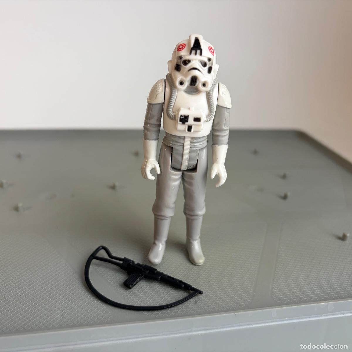 Figuras y Mu&ntilde;ecos Star Wars: Figura mu&ntilde;eco At At Driver con rifle Star wars 1980 original hong kong Kenner arma rojo