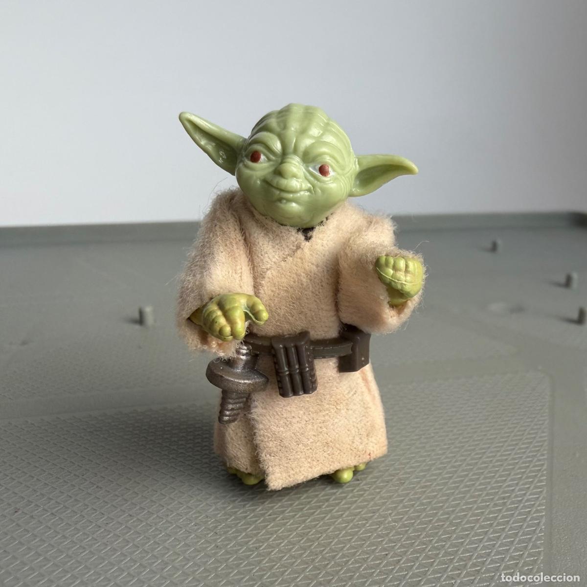 Figure e Bambolotti Star Wars: Figura mu&ntilde;eco Yoda Star wars Unitoy 1980 original hong kong Kenner capa cinturon ojos marrones