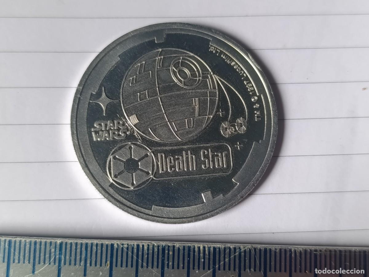Figuras y Mu&ntilde;ecos Star Wars: MONEDA O MEDALLA STAR WARS ESTRELLA DE LA MUERTE 1000 -