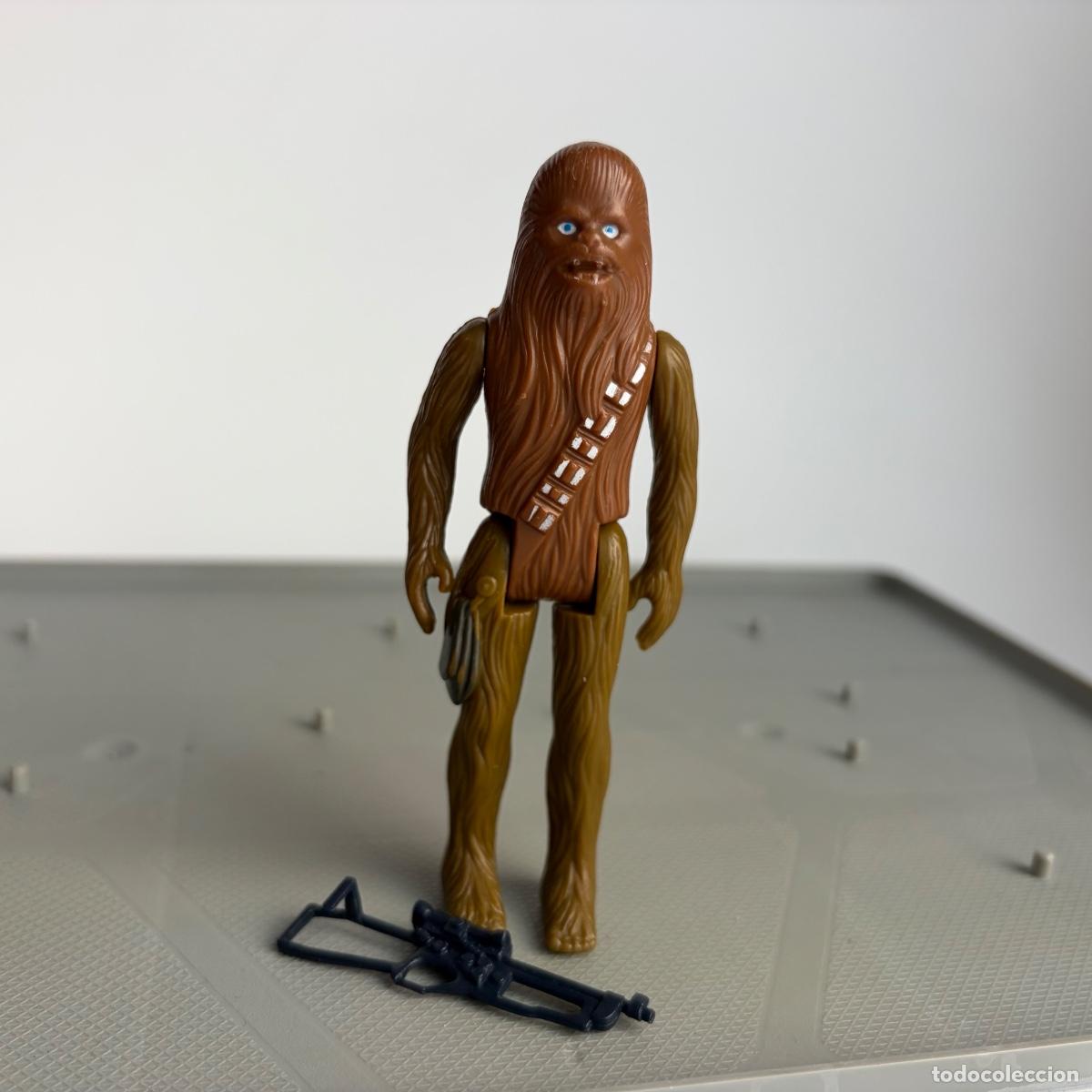 Figuras y Mu&ntilde;ecos Star Wars: Figura mu&ntilde;eco Star wars Chewbacca bowcaster arma Kenner Smile 1977 originales GMFGI Hong Kong