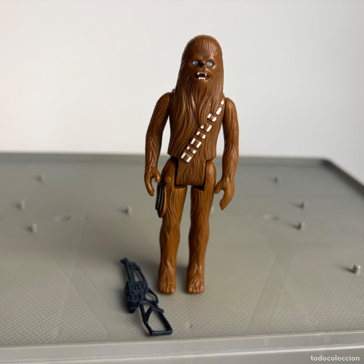 Figuras y Mu&ntilde;ecos Star Wars: Figura mu&ntilde;eco Star wars Chewbacca bowcaster arma Kenner Unitoy 1977 originales GMFGI Hong Kong