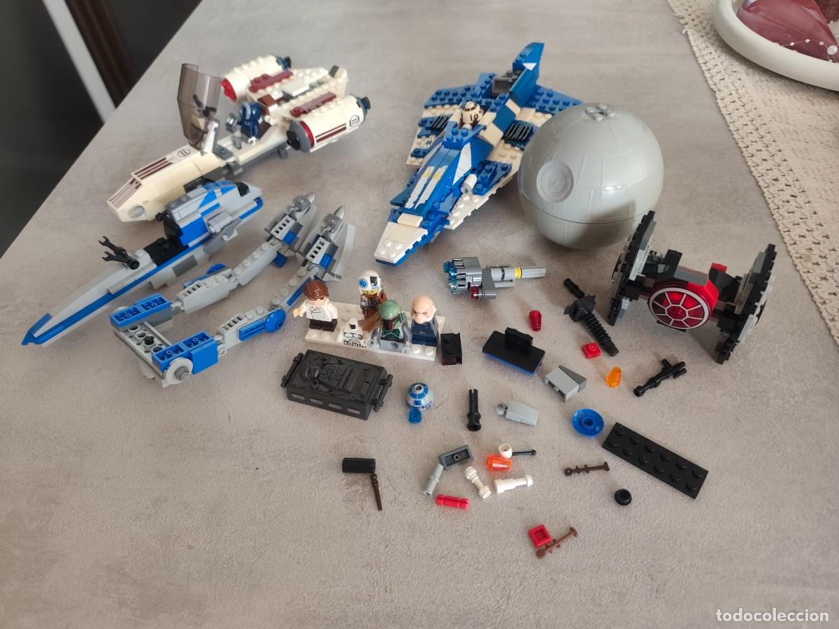 Figuras y Mu&ntilde;ecos Star Wars: lote lego star wars naves figuras incompleto