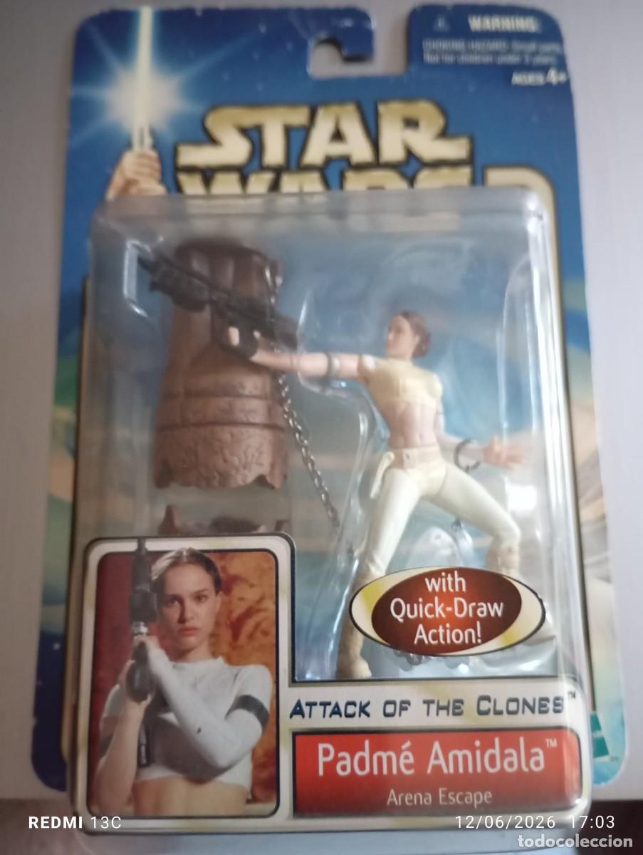 Figuras y Mu&ntilde;ecos Star Wars: STAR WARS FIGURA ACCION HASBRO PADME AMIDALA 2001 SIN ABRIR