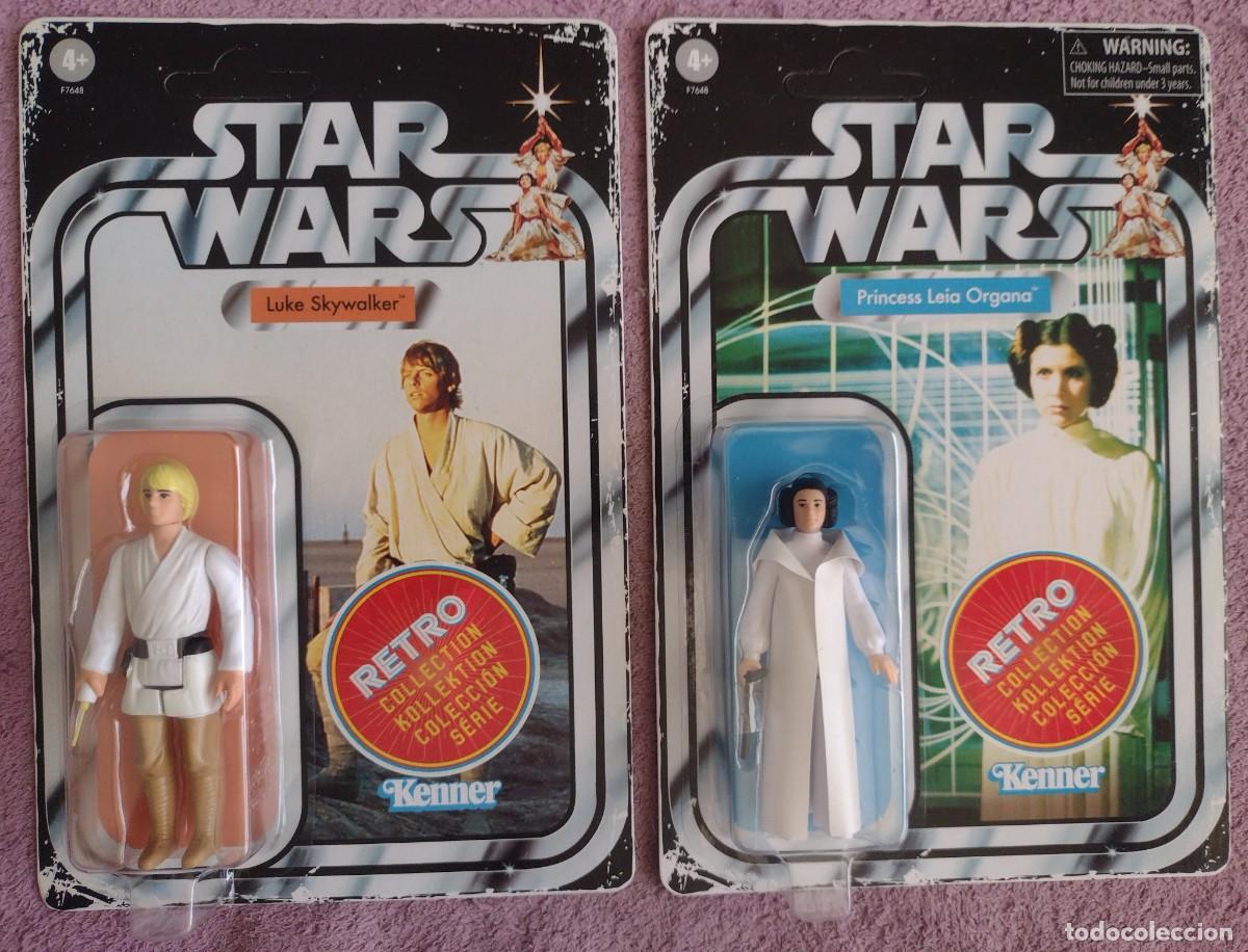 Figuras y Mu&ntilde;ecos Star Wars: Star wars retro collection Luke Skywalker+ Princess Leia