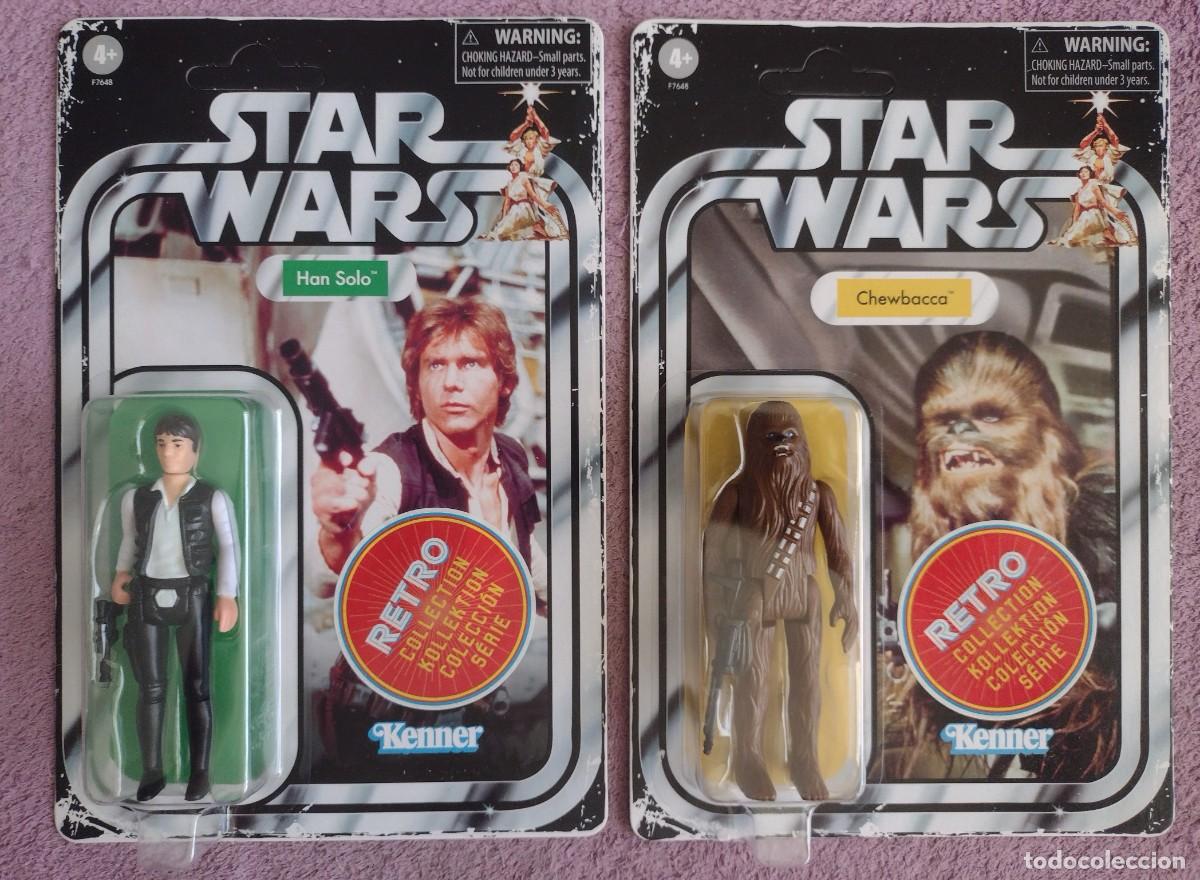 Figuras y Mu&ntilde;ecos Star Wars: Star wars retro collection Han Solo + Chewbacca