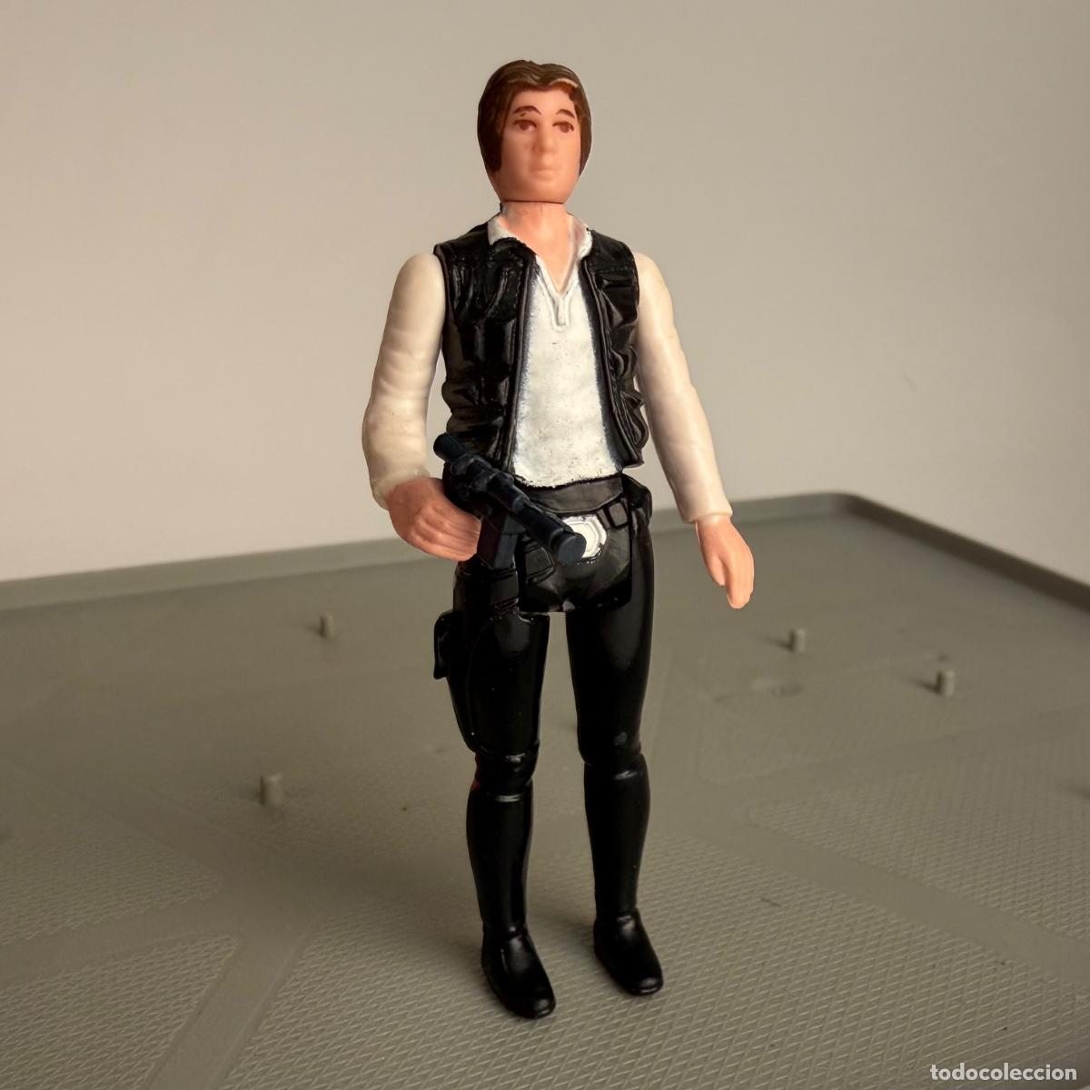 Figuras y Mu&ntilde;ecos Star Wars: Figura mu&ntilde;eco Star wars Han Solo Small Head Kenner 1977 original Hong Kong rebel blaster original