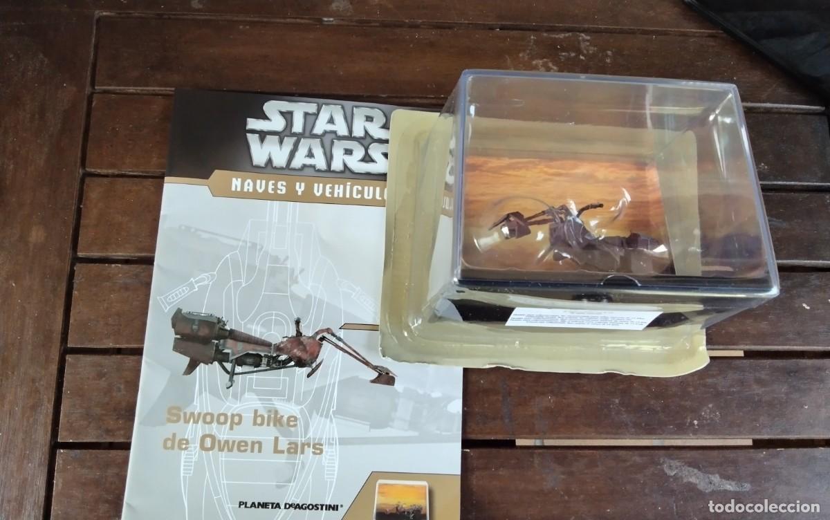 Figuras y Mu&ntilde;ecos Star Wars: STARS WARS , NAVES Y VEHICULOS , SWOOP BIKE DE OWEN LARS , NUEVO EN SU CAJA CON SU FASCICULO