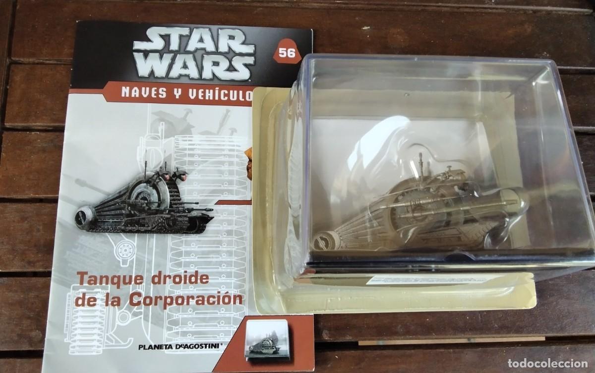 Figuras y Mu&ntilde;ecos Star Wars: STARS WARS , NAVES Y VEHICULOS , TANQUE DROIDE DE LA CORPORACION , NUEVO EN SU CAJA CON SU FASCICULO