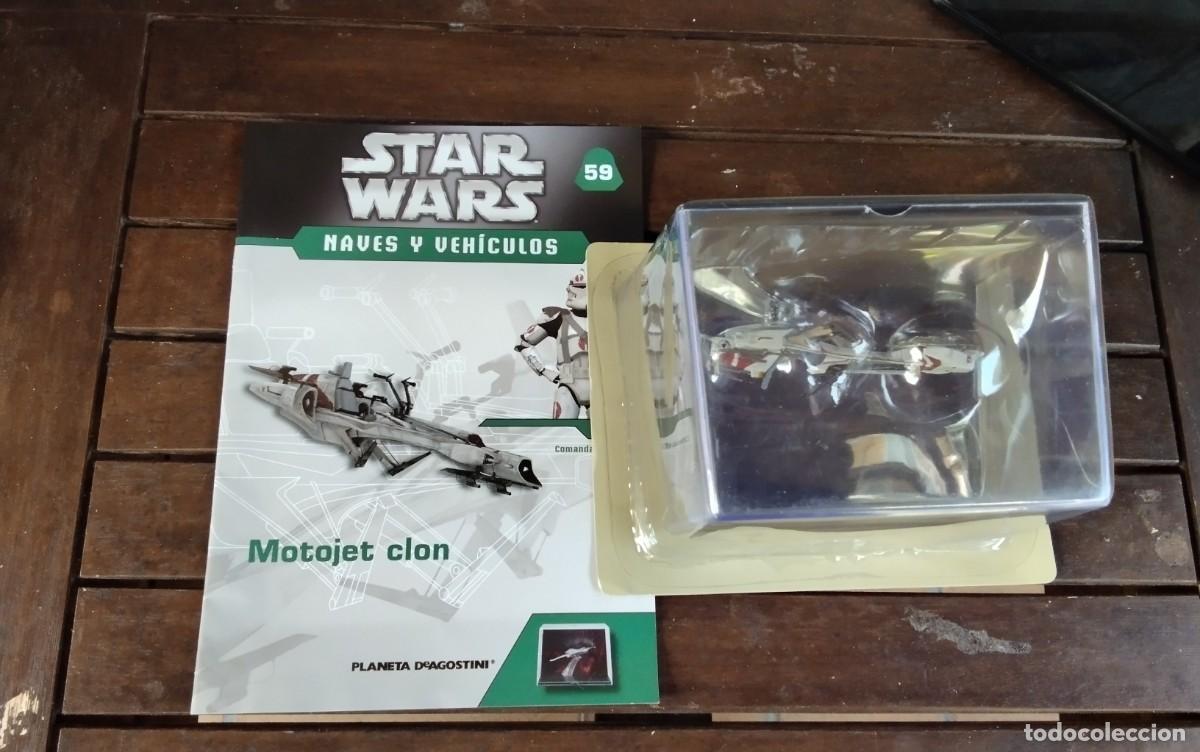 Figuras y Mu&ntilde;ecos Star Wars: STARS WARS , NAVES Y VEHICULOS , MOTO JET CLON , NUEVO EN SU CAJA CON SU FASCICULO