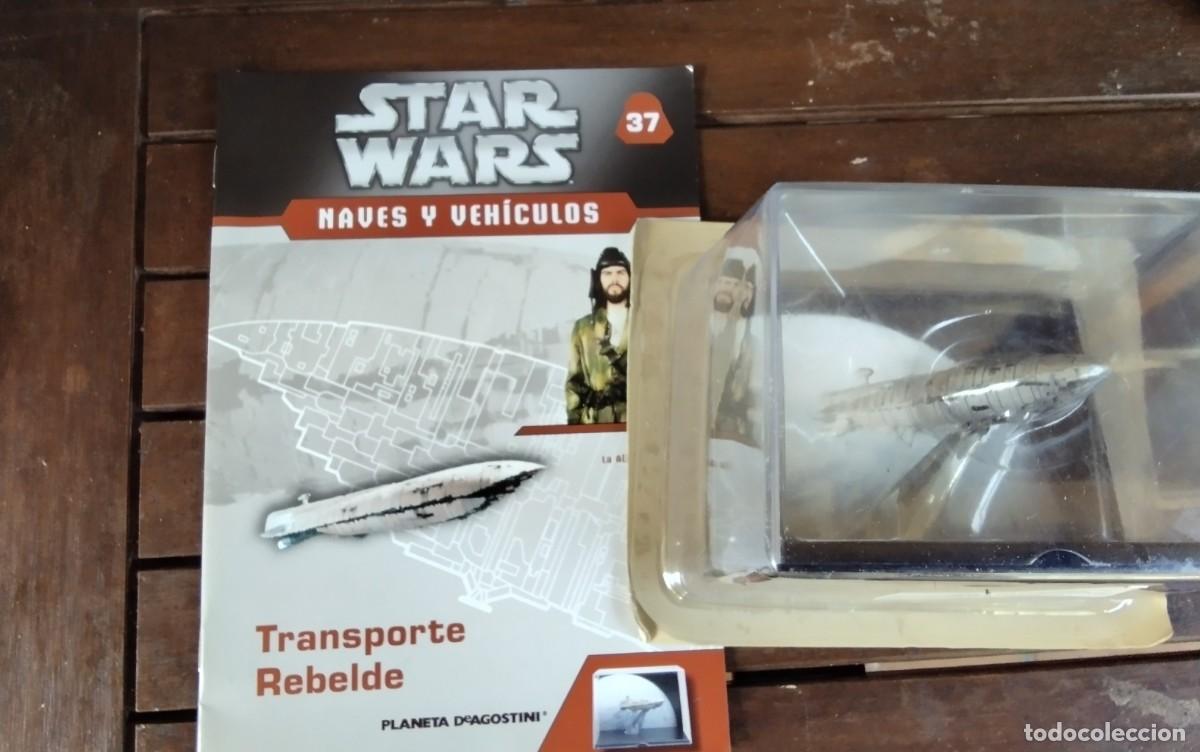 Figuras y mu&ntilde;ecos Star Wars: STAR WARS , NAVES Y VEHICULOS , TRANSPORTE REBELDE , NUEVO EN SU CAJA CON SU FASCICULO