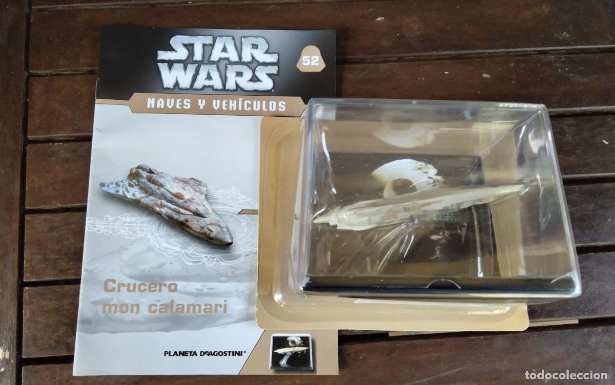 Figuras y mu&ntilde;ecos Star Wars: STAR WARS , NAVES Y VEHICULOS , CRUCERO MON CALAMARI , NUEVO EN SU CAJA CON SU FASCICULO
