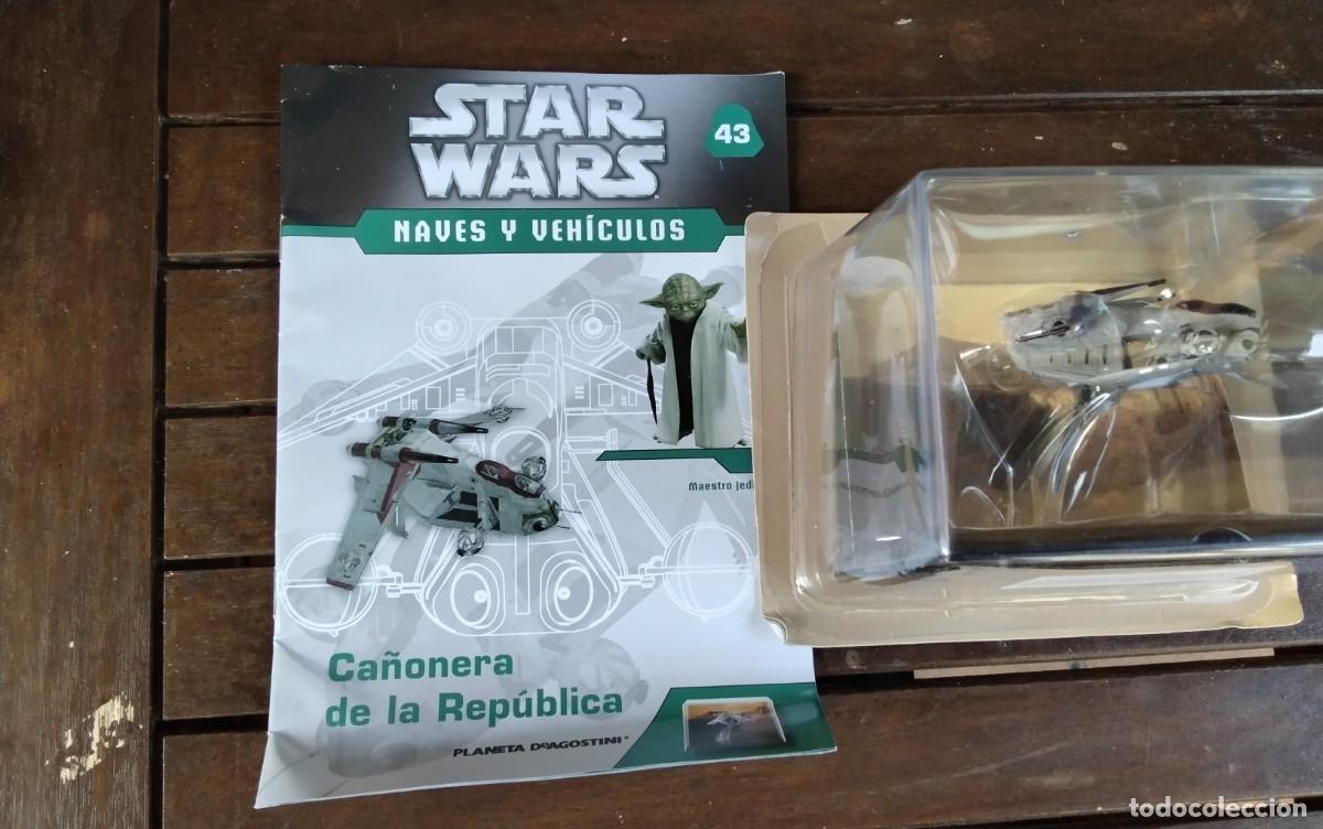 Figuras y mu&ntilde;ecos Star Wars: STAR WARS , NAVES Y VEHICULOS , CA&Ntilde;ONERA DE LA REPUBLICA , NUEVO EN SU CAJA CON SU FASCICULO