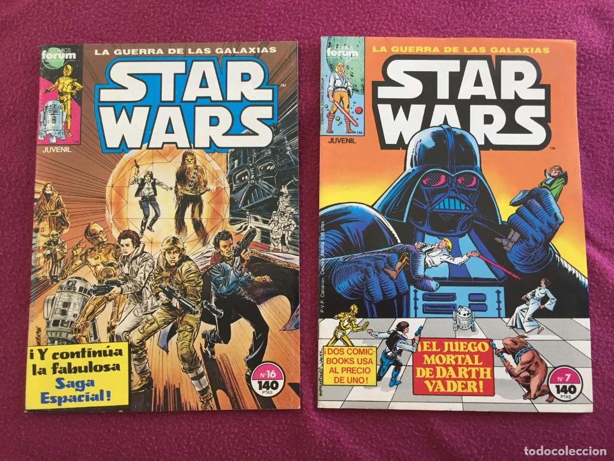Figuras y mu&ntilde;ecos Star Wars: 2 COMICS DE STAR WARS GUERRA GALAXIAS FORUM N.&ordm; 7 y 16