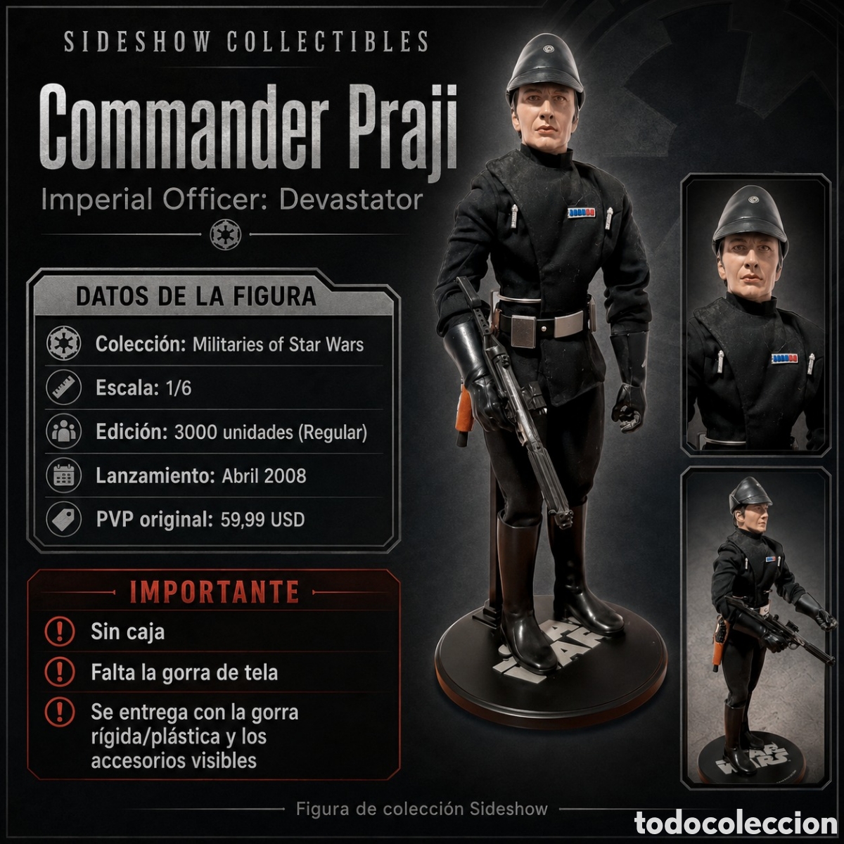 Figuren von Star Wars: Figura Star Wars Commander Praji 1/6 Sideshow Collectibles