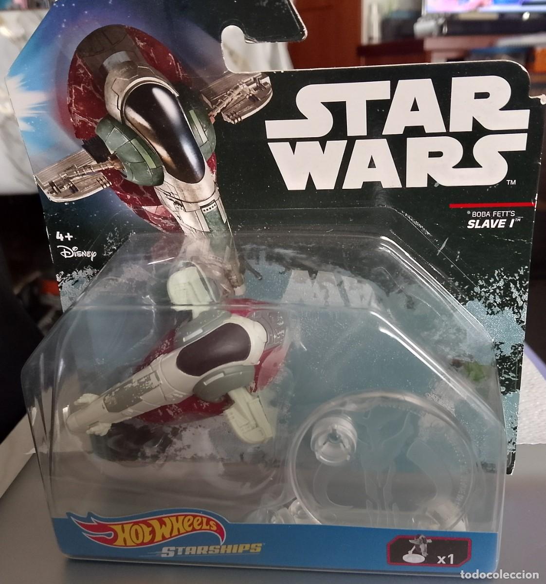 Figuras y mu&ntilde;ecos Star Wars: STAR WARS - BOBA FEETS - SLAVE 1 STARSHIPS HOT WHEELS