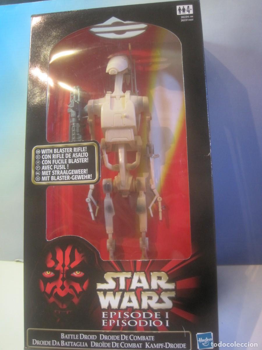 Figuras y mu&ntilde;ecos Star Wars: STAR WARS-EPISODIO 1 FIGURA DEL DROIDE DE COMBATE DE 12 PULGADAS (33 CM.) COLECCI&Oacute;N HASBRO DE 1999