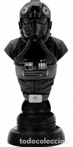 Figuras e Bonecos Star Wars: STAR WARS TIE FIGHTER PILOT MINI BUST - GENTLE GIANT - PERFECTO ESTADO
