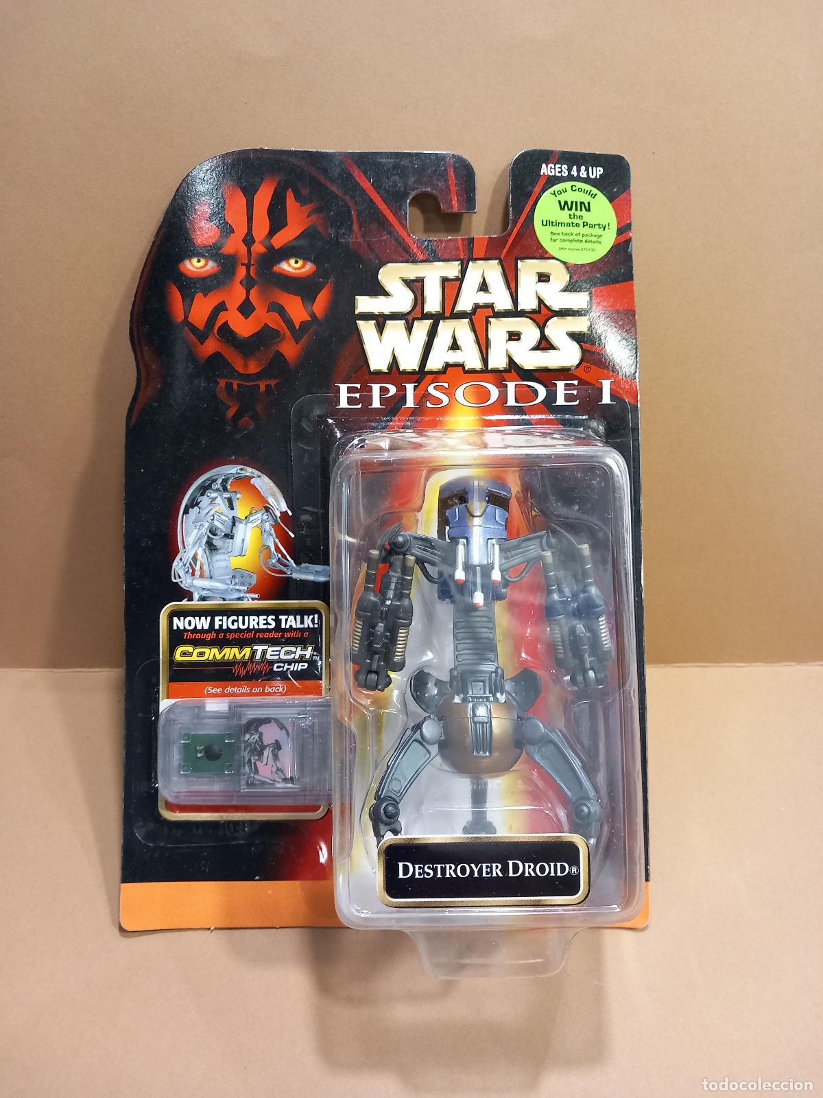 Figuras y mu&ntilde;ecos Star Wars: STAR WARS FIGURA DESTROYER DROID LUCAS FILM HASBRO A&Ntilde;O 1998 PRECINTADA (G)