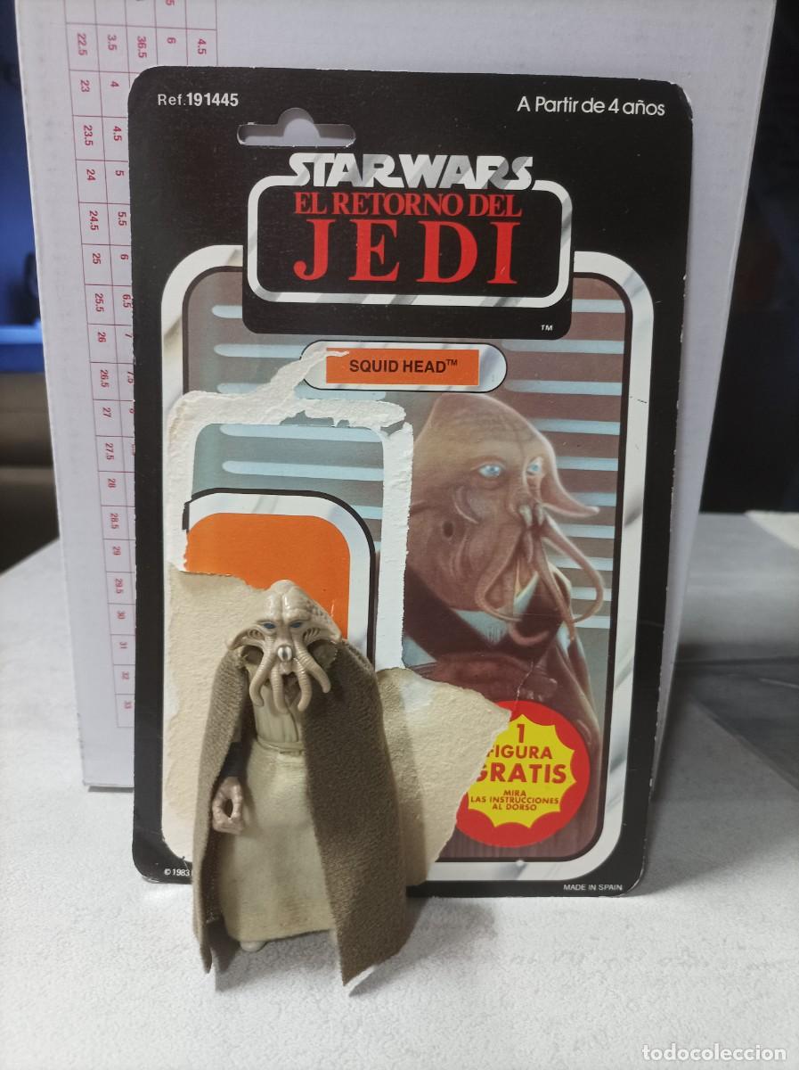 Figuras y mu&ntilde;ecos Star Wars: figura mas card star wars squid head pbp kenner vintage