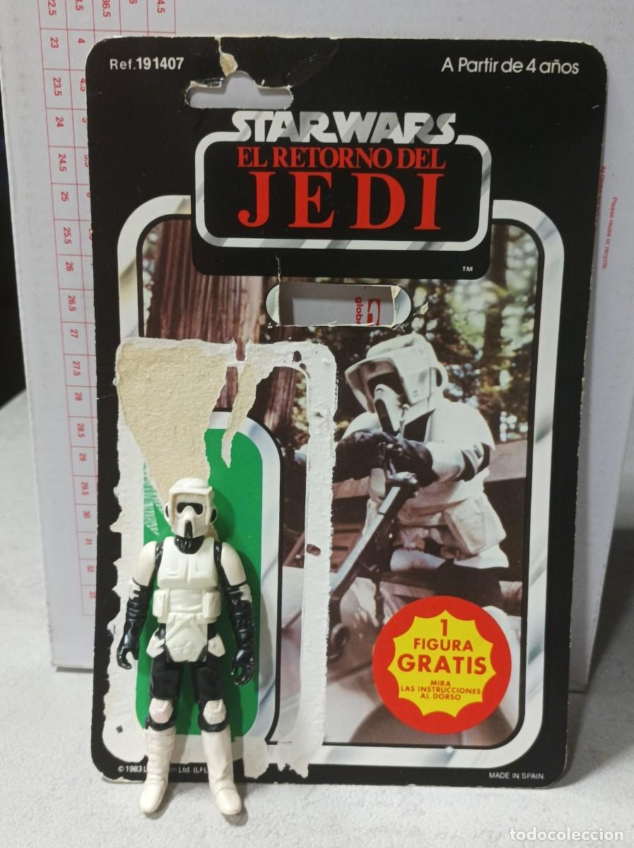 Figuras y mu&ntilde;ecos Star Wars: mu&ntilde;eco figura de acci&oacute;n biker scout star wars kenner vintage
