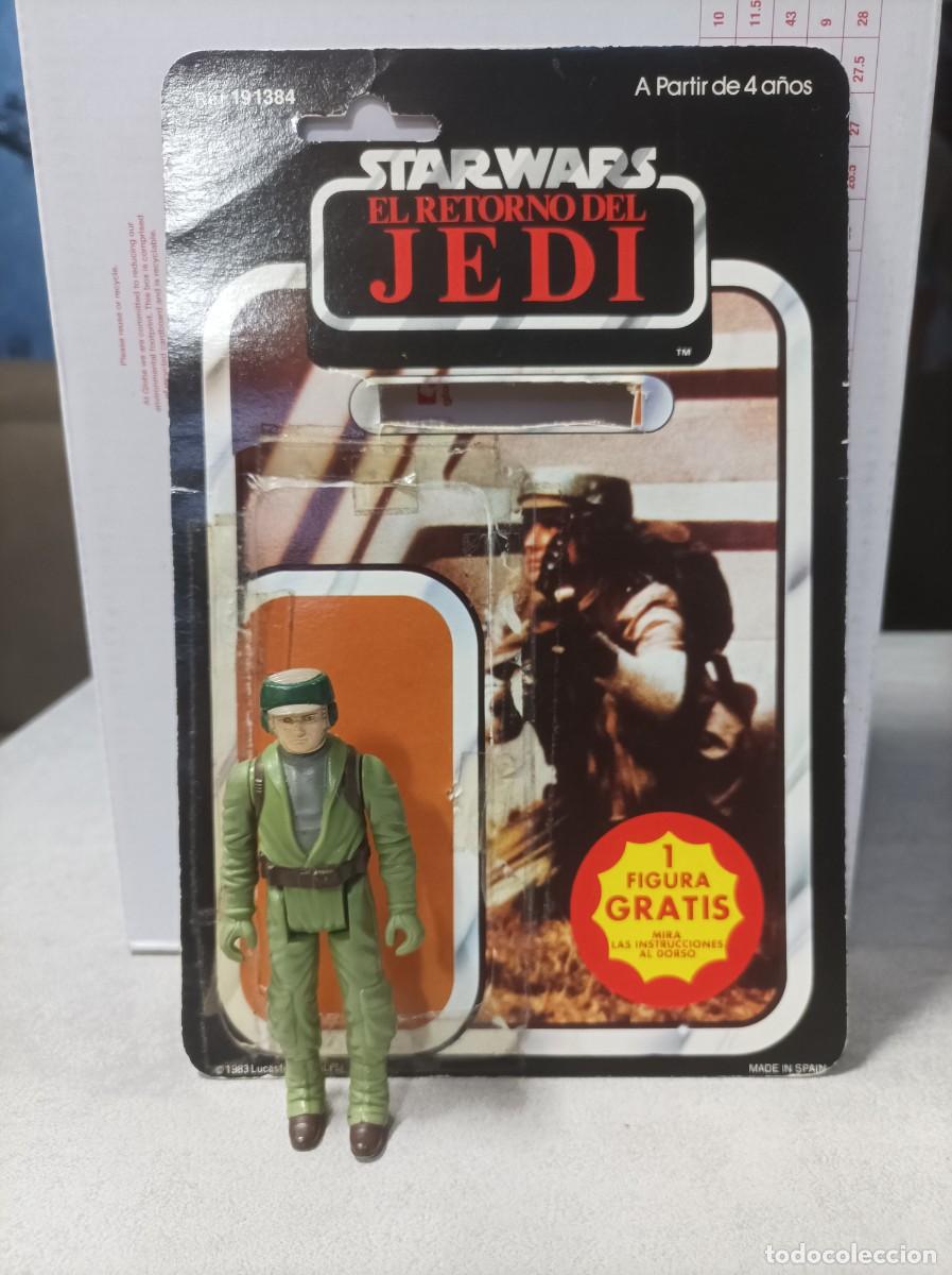Figuras y mu&ntilde;ecos Star Wars: figura mas card star wars rebel commando pbp kenner vintage