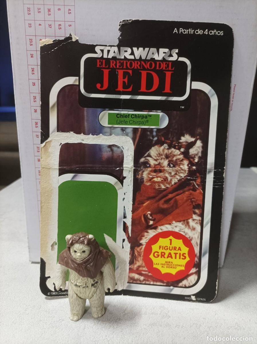 Figuras y mu&ntilde;ecos Star Wars: figura mas card star wars chief chirpa pbp kenner vintage