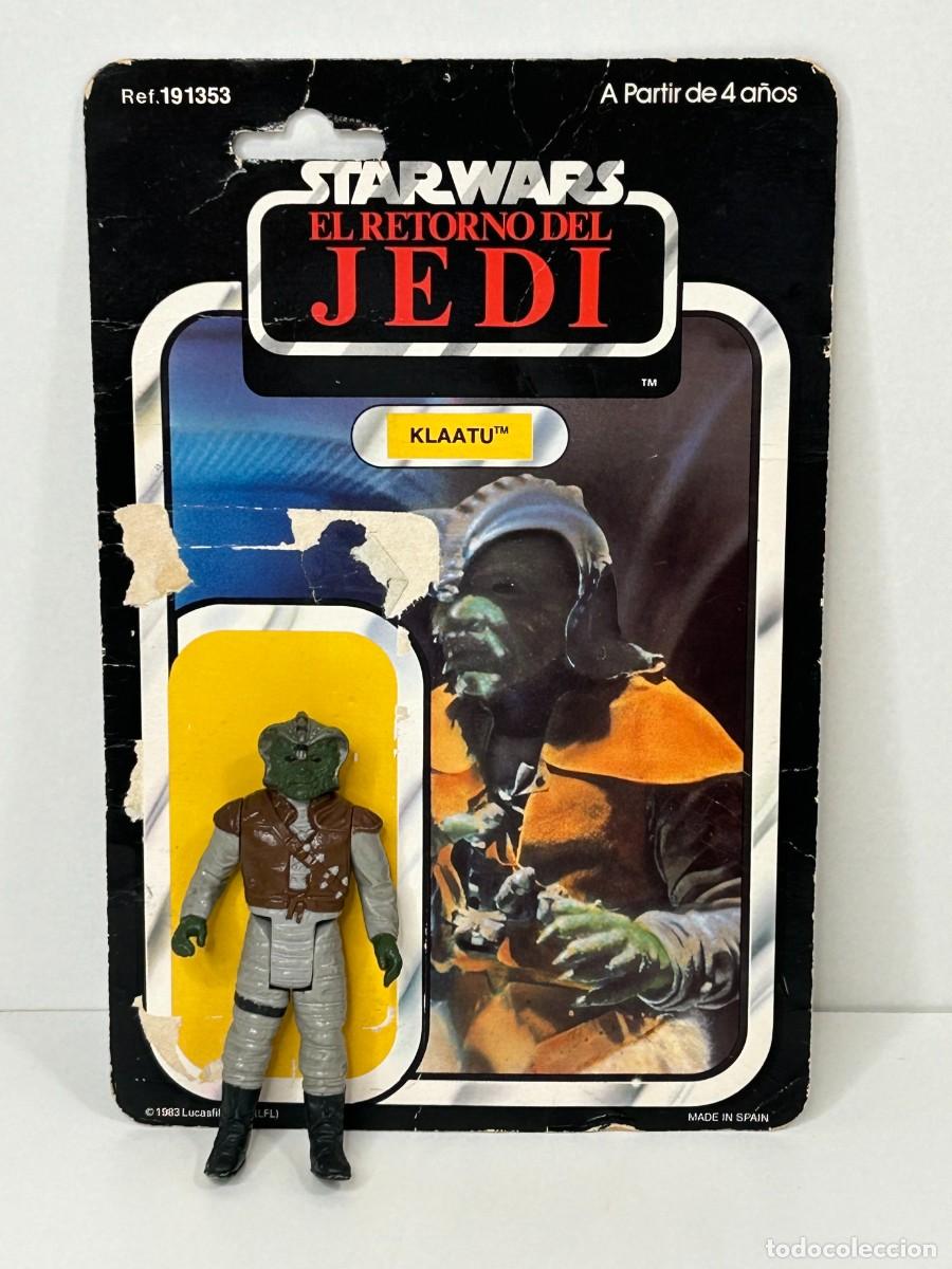 Figuras y mu&ntilde;ecos Star Wars: STAR WARS CART&Oacute;N BLISTER EL RETORNO DEL JEDI Y FIGURA KLAATU PBP POCH SPAIN