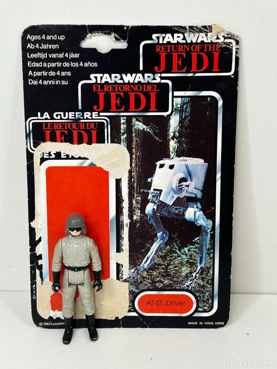 Figuras y mu&ntilde;ecos Star Wars: STAR WARS CART&Oacute;N BLISTER EL RETORNO DEL JEDI Y FIGURA IMPERIAL AT-ST DRIVER PBP POCH SPAIN