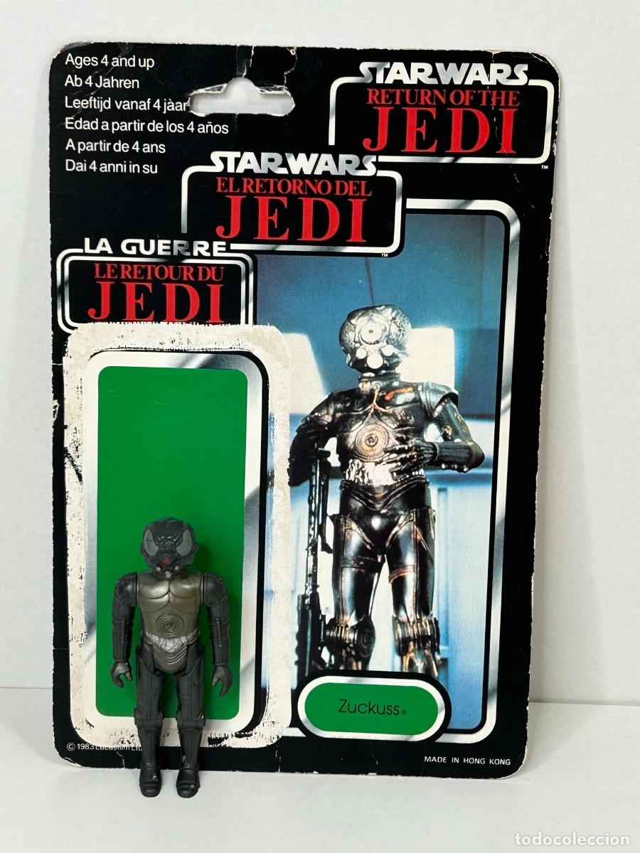 Figuras y mu&ntilde;ecos Star Wars: STAR WARS CART&Oacute;N BLISTER EL RETORNO DEL JEDI Y FIGURA ZUCKUSS PBP POCH SPAIN