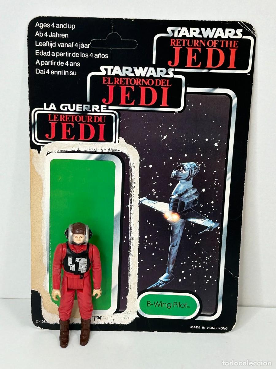 Figuras y mu&ntilde;ecos Star Wars: STAR WARS CART&Oacute;N BLISTER EL RETORNO DEL JEDI Y FIGURA B-WING PILOT PBP POCH SPAIN