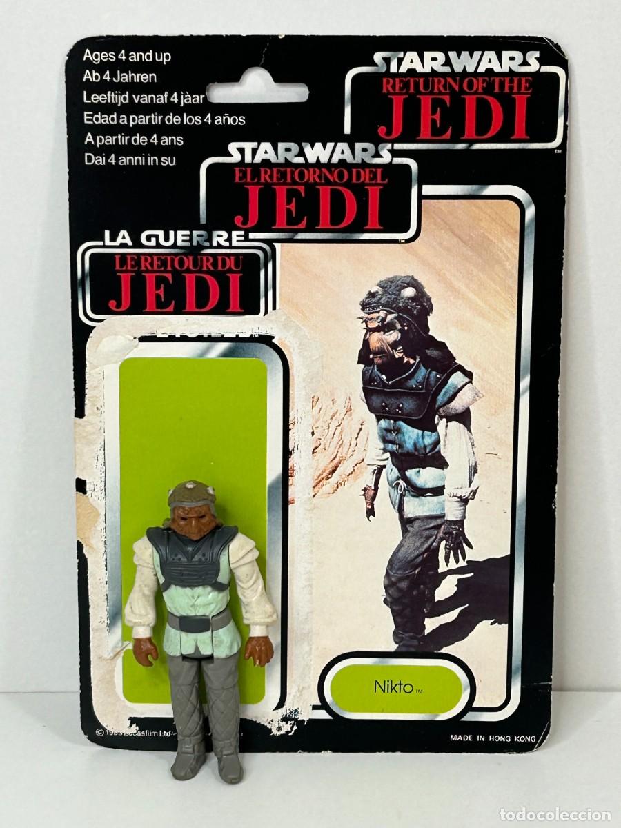 Figuras y mu&ntilde;ecos Star Wars: STAR WARS CART&Oacute;N BLISTER EL RETORNO DEL JEDI Y FIGURA NIKTO PBP POCH SPAIN