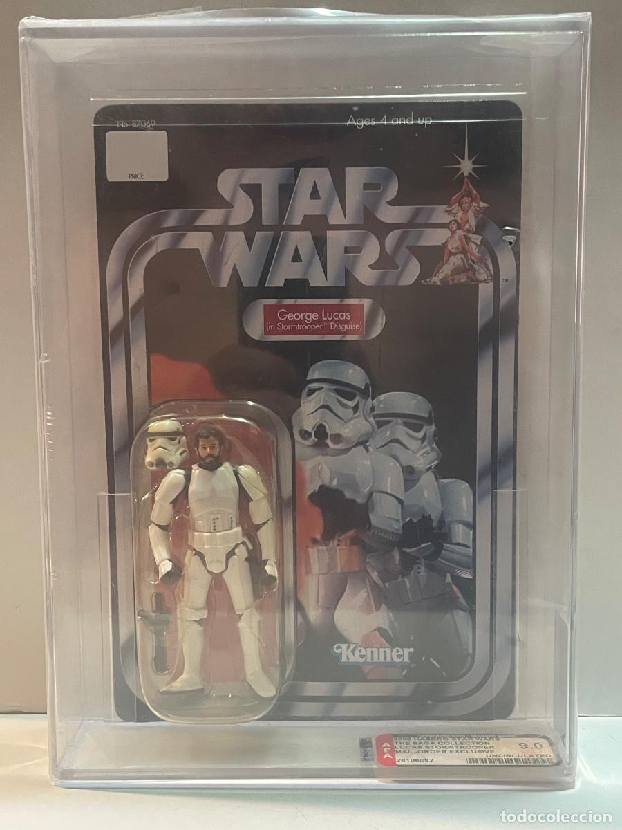Figuras y mu&ntilde;ecos Star Wars: STAR WARS GEORGE LUCAS (IN STORMTROOPER DISGUISE ) 2006 HASBRO AFA 9.0 UNCIRCULATED
