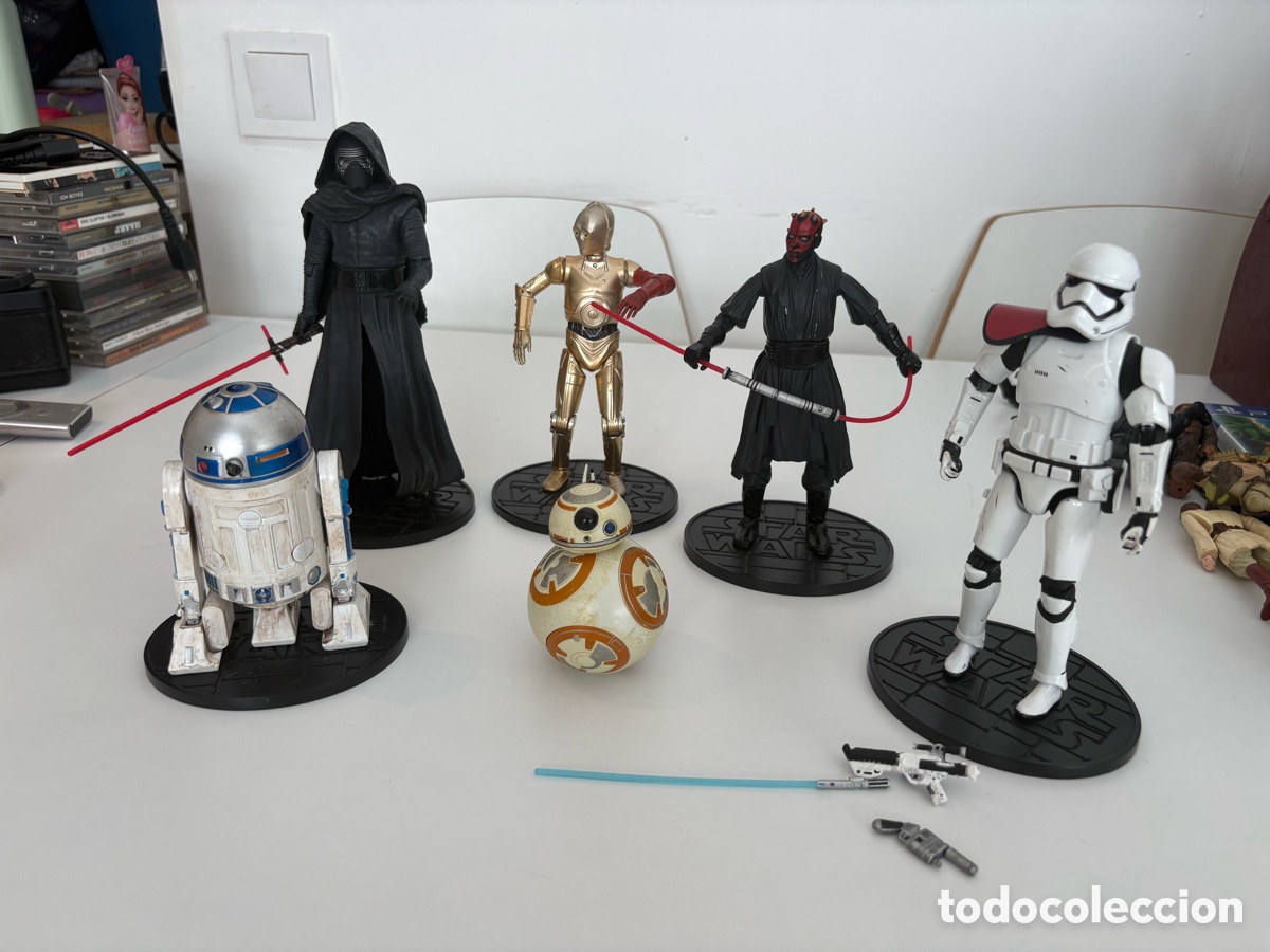 Figuras y mu&ntilde;ecos Star Wars: Lote figuras Met&aacute;licas Star Wars Lucasfilm Disney