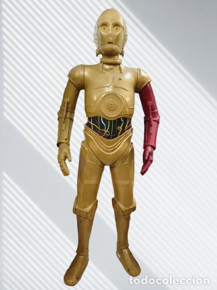 Figuras y mu&ntilde;ecos Star Wars: Figura C3PO Star Wars 80cm de alta. Brazo rojo.