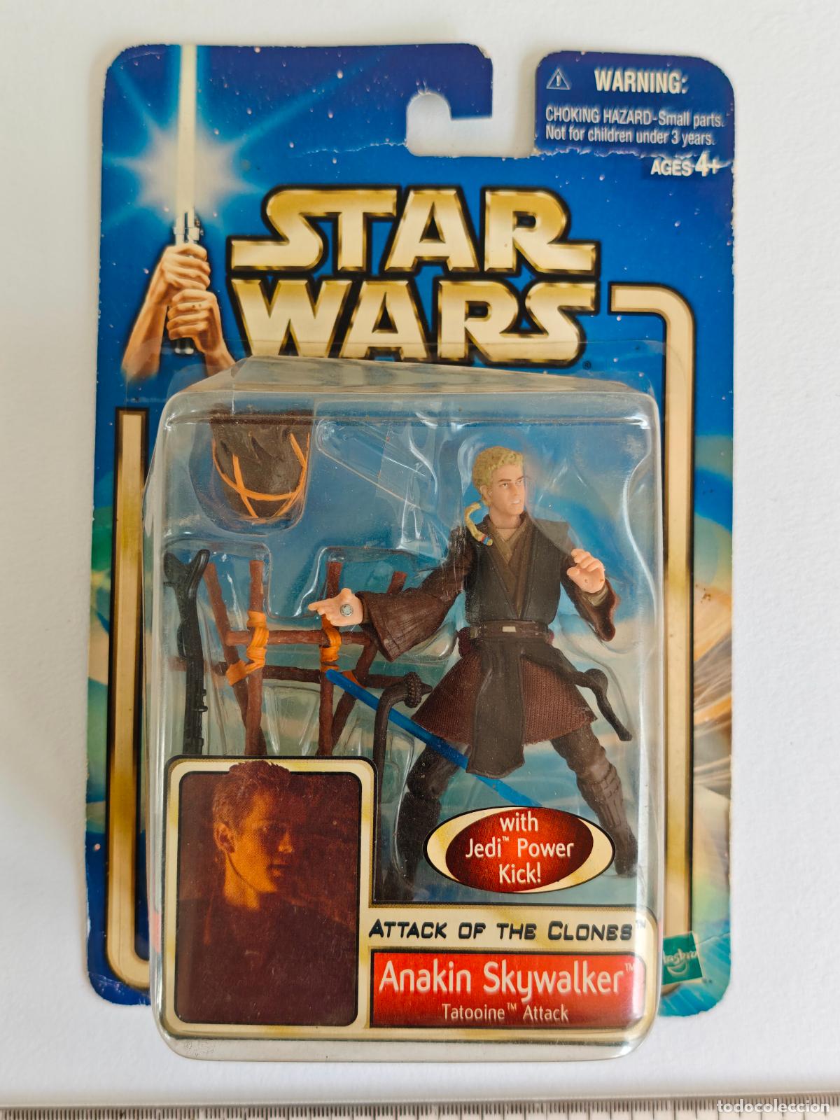 Figuras y mu&ntilde;ecos Star Wars: Star Wars Attack of the Clones - Anakin Skywalker (Tatooine Attack) con Jedi Power Kick