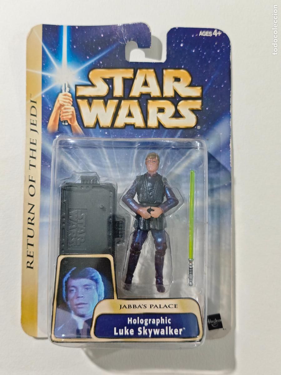 Figuras y mu&ntilde;ecos Star Wars: Luke Skywalker Hologr&aacute;fico Star Wars ROTJ Jabba Palace Sellada MOC