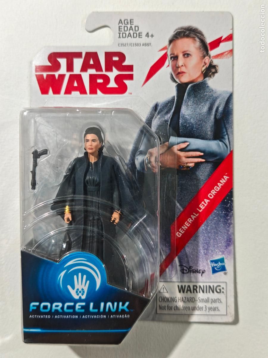 Figuras y mu&ntilde;ecos Star Wars: General Leia Organa Star Wars Force Link The Last Jedi Sellada MOC