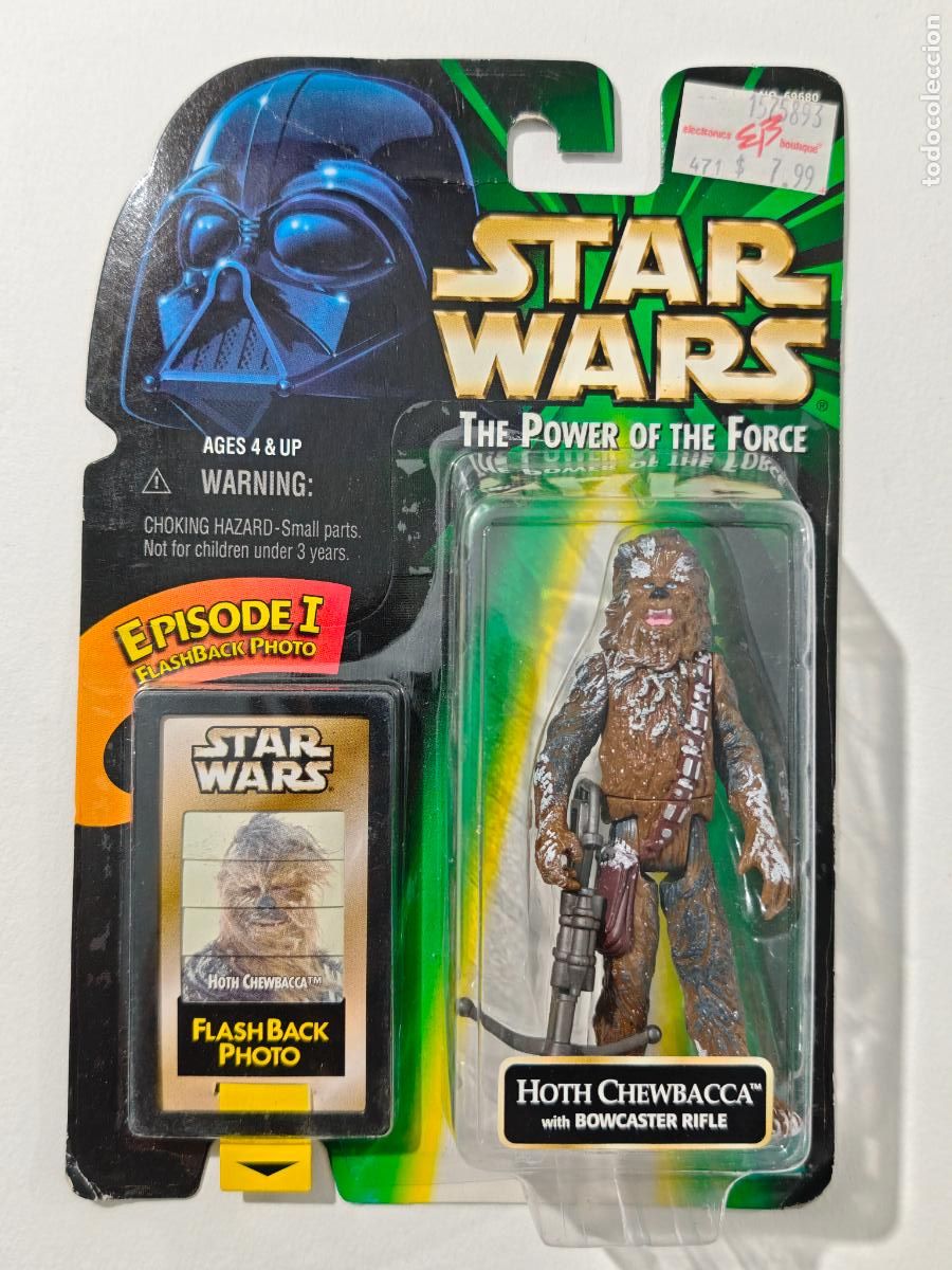 Figuras y mu&ntilde;ecos Star Wars: Hoth Chewbacca Star Wars POTF Kenner Flashback Photo Sellada MOC