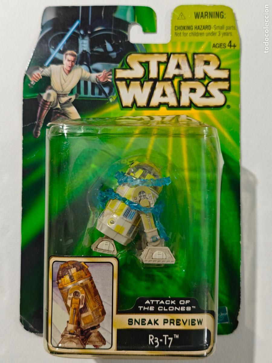 Figuras y mu&ntilde;ecos Star Wars: R3-T7 Star Wars Attack of the Clones 2002 Sneak Preview Sellada MOC