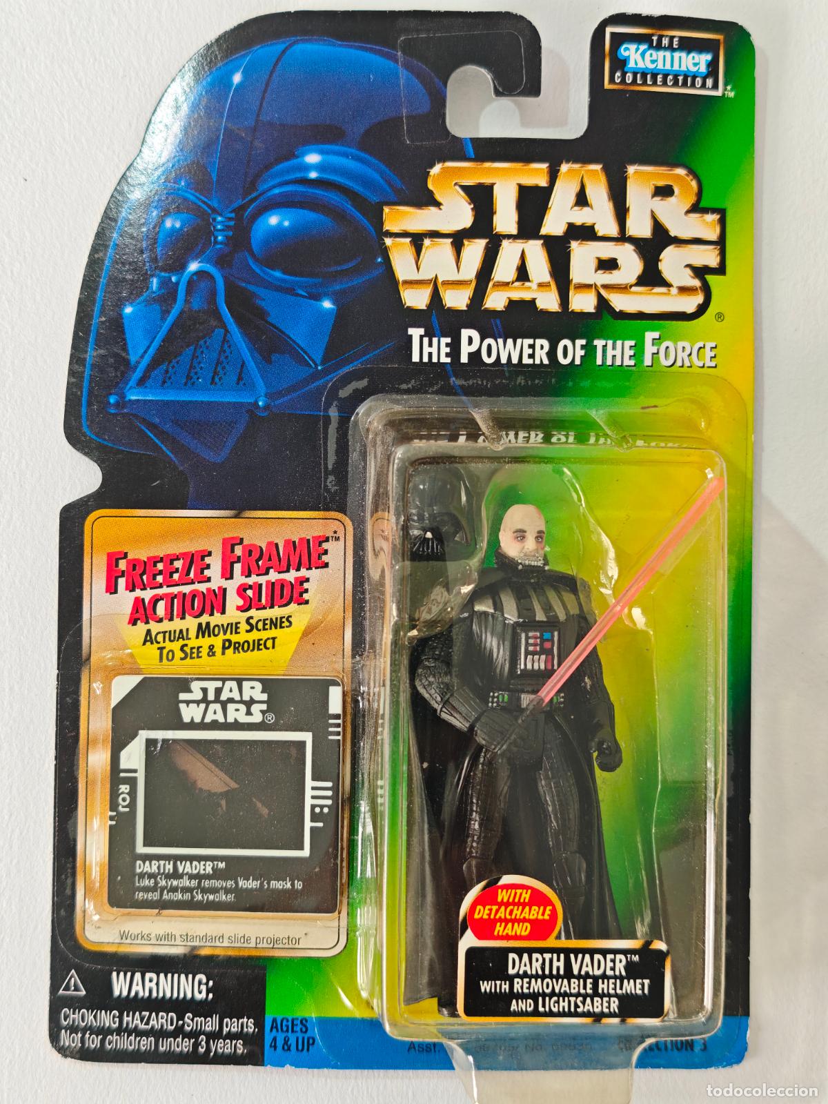 Figuras y mu&ntilde;ecos Star Wars: Darth Vader Casco Removable Star Wars Kenner POTF Sellada MOC