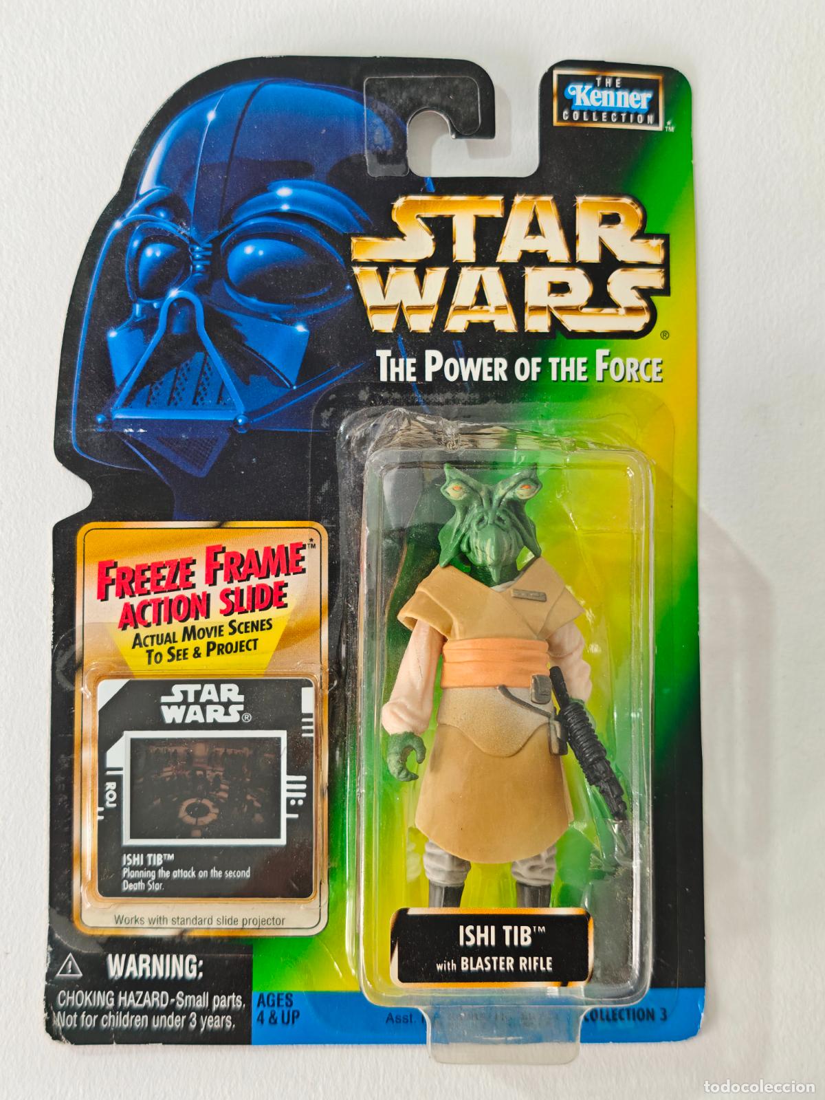Figuras y mu&ntilde;ecos Star Wars: Ishi Tib Star Wars Kenner POTF Power Force Freeze Frame Sellada MOC