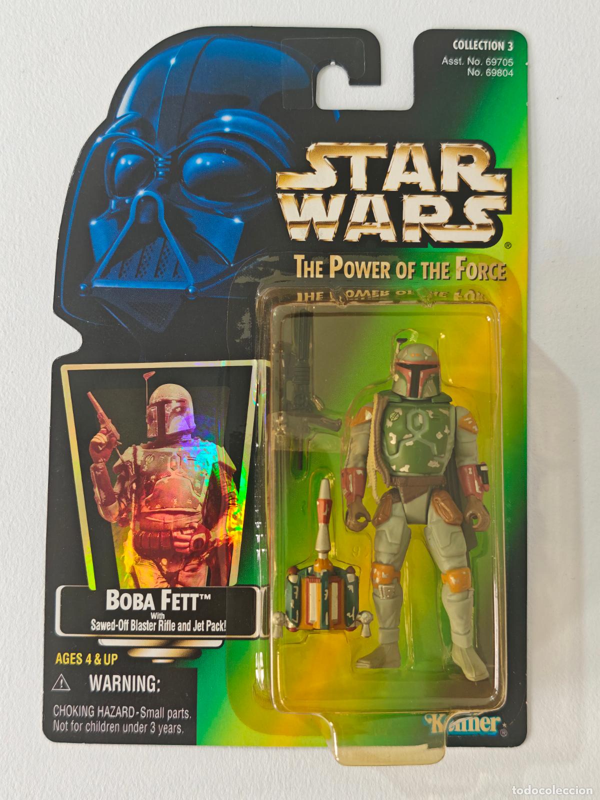 Figuras y mu&ntilde;ecos Star Wars: Star Wars POTF Boba Fett Kenner 1997 Collection 3 jet pack sellado